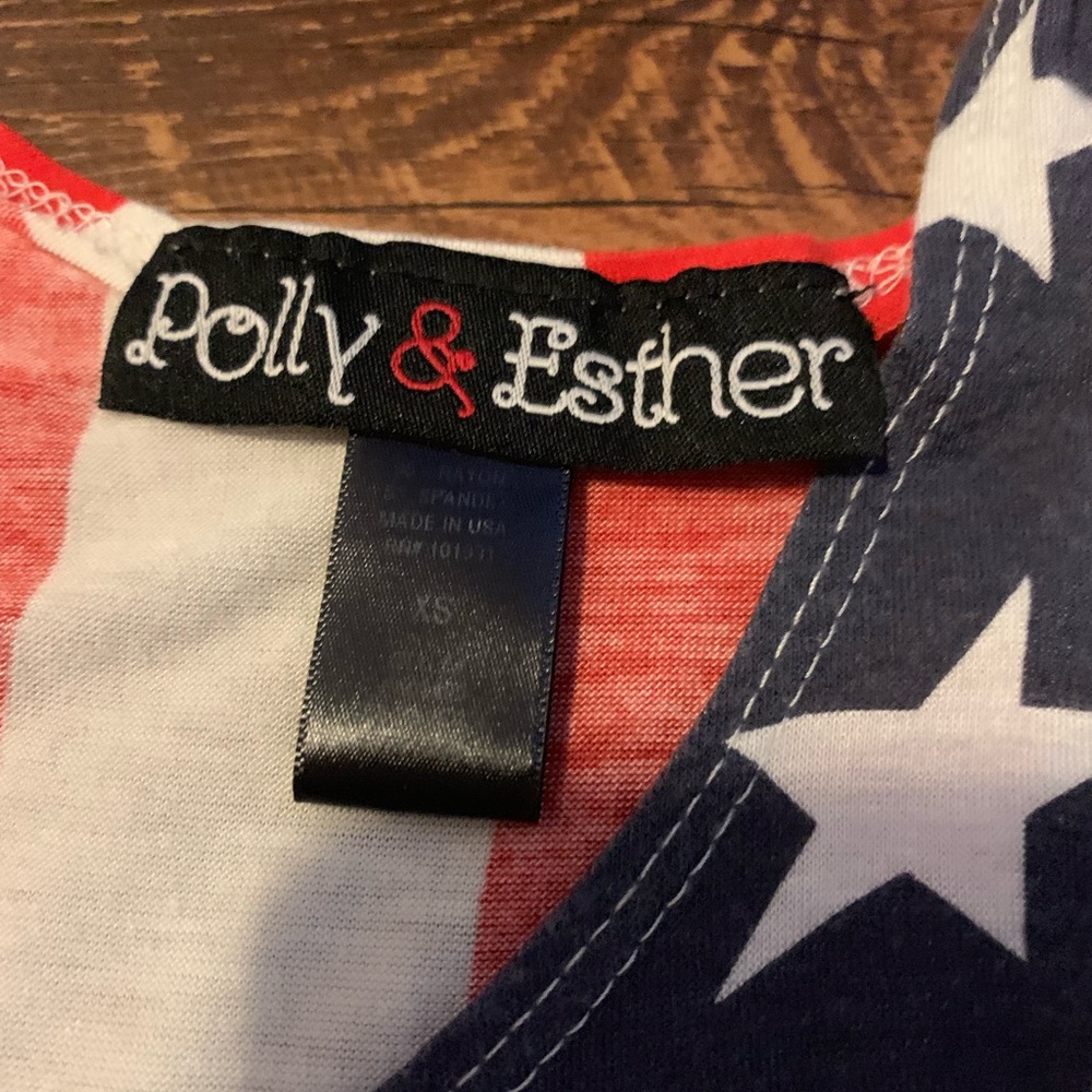 America flag crop top.
